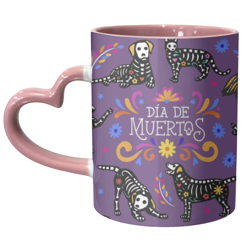 Dia De Muertos - Spirit Animals - unique mug by Lilly Rose