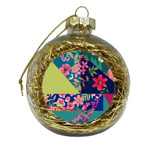 Diagonal Tropical Angles - xmas bauble by MariaKritzas
