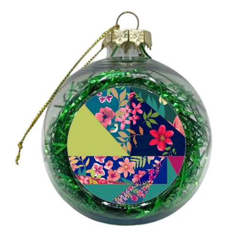 Diagonal Tropical Angles - xmas bauble by MariaKritzas