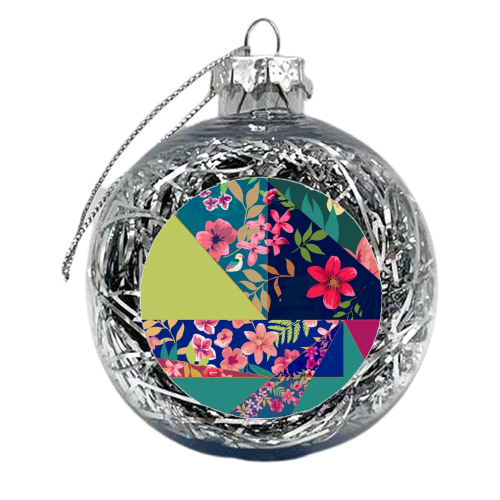 Diagonal Tropical Angles - xmas bauble by MariaKritzas