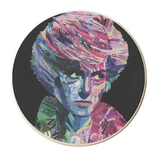 Diana - personalised beer coaster by Kirstie Taylor