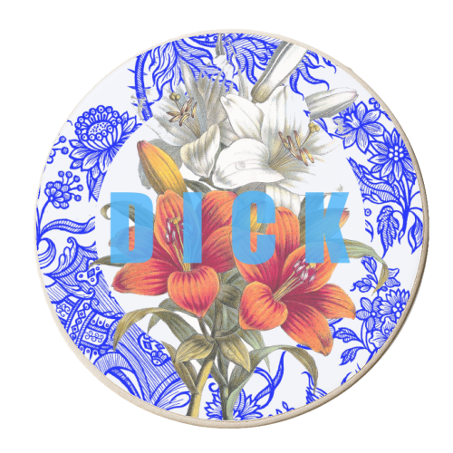 Dick - personalised beer coaster by Eloise