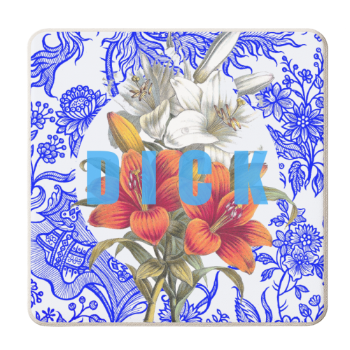 Dick - personalised beer coaster by Eloise