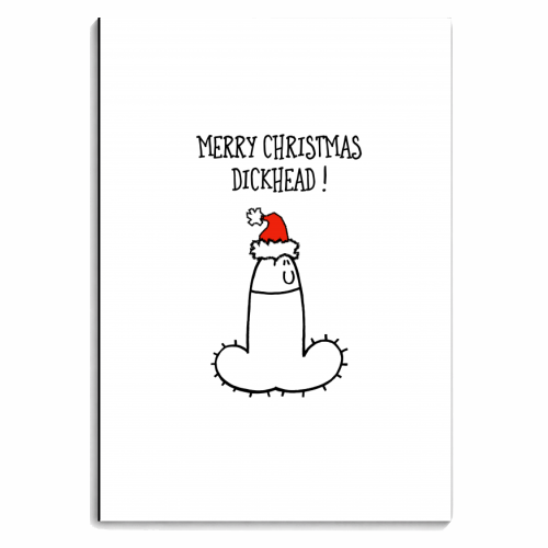 Dickhead Christmas Greeting - personalised A4, A5, A6 notebook by Adam Regester