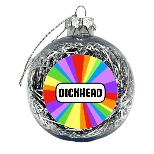 Dickhead - xmas bauble by Adam Regester