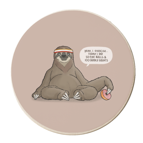 Diddly Squats - personalised beer coaster by Carl Batterbee