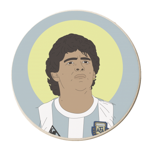 Diego - personalised beer coaster by Kitty & Rex Designs