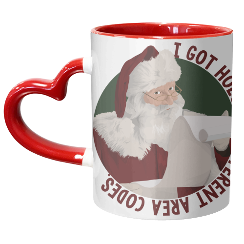 Different Area Codes - unique mug by Pink and Pip