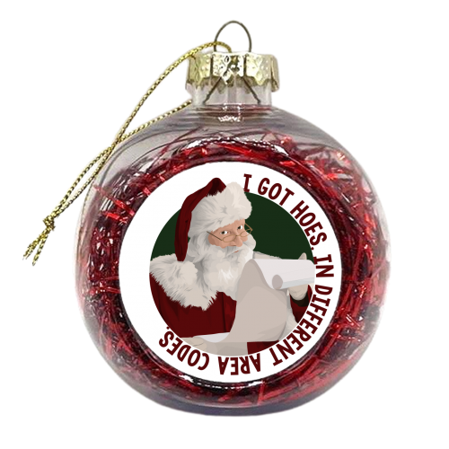 Different Area Codes - xmas bauble by Pink and Pip