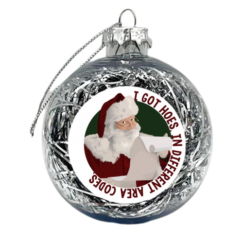 Different Area Codes - xmas bauble by Pink and Pip