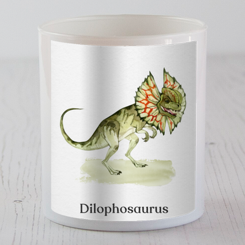Dilophosaurus - scented candle by Gal Design