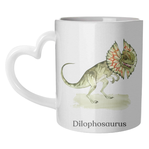 Dilophosaurus - unique mug by Gal Design
