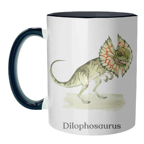 Dilophosaurus - unique mug by Gal Design