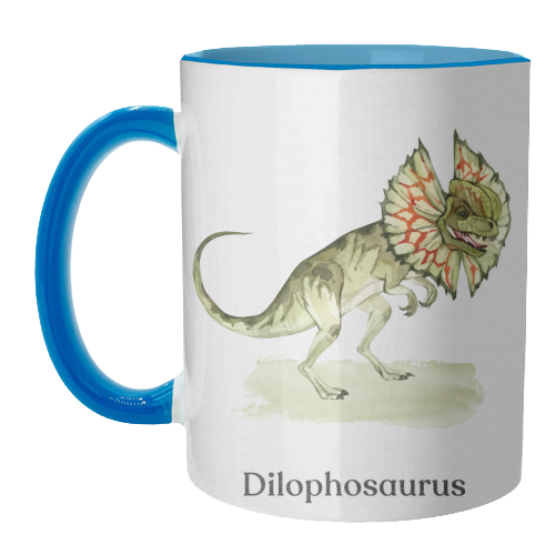 Dilophosaurus - unique mug by Gal Design