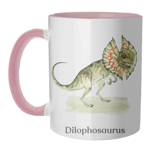 Dilophosaurus - unique mug by Gal Design