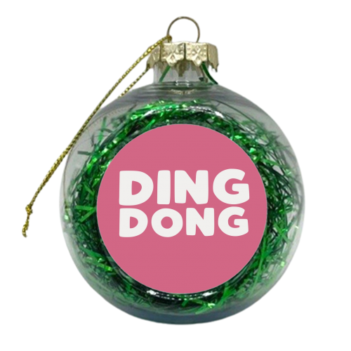 Ding Dong - xmas bauble by Giddy Kipper