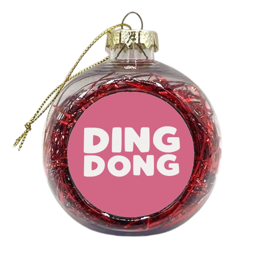 Ding Dong - xmas bauble by Giddy Kipper
