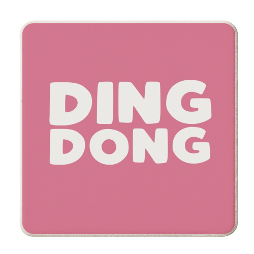 Ding Dong - personalised beer coaster by Giddy Kipper