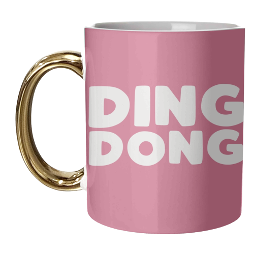 Ding Dong - unique mug by Giddy Kipper
