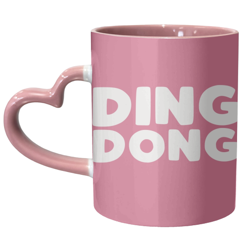 Ding Dong - unique mug by Giddy Kipper