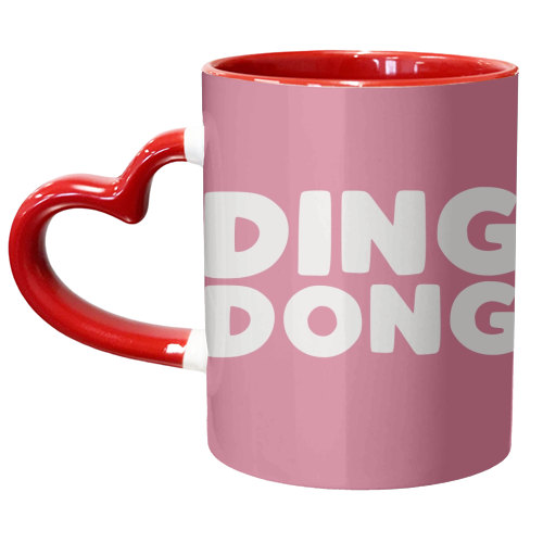 Ding Dong - unique mug by Giddy Kipper