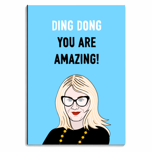 Ding Dong You Are Amazing! - personalised A4, A5, A6 notebook by Adam Regester