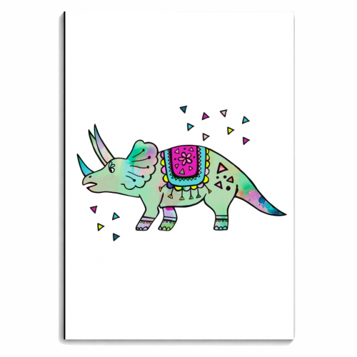 Dino Fiesta - personalised A4, A5, A6 notebook by Cassie Swindlehurst