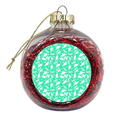 Dinosaurs - xmas bauble by Hannah Stevens