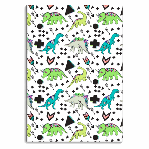 Dinosaurs Rock - personalised A4, A5, A6 notebook by Cassie Swindlehurst