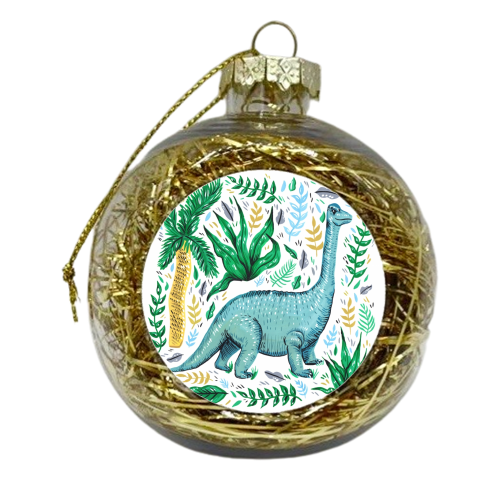 Diplodocus - xmas bauble by Amy Harwood