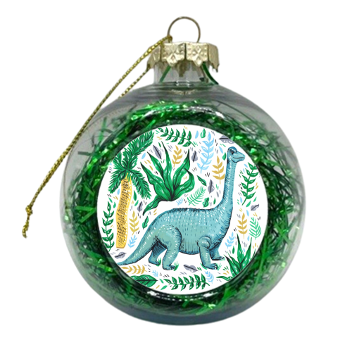 Diplodocus - xmas bauble by Amy Harwood