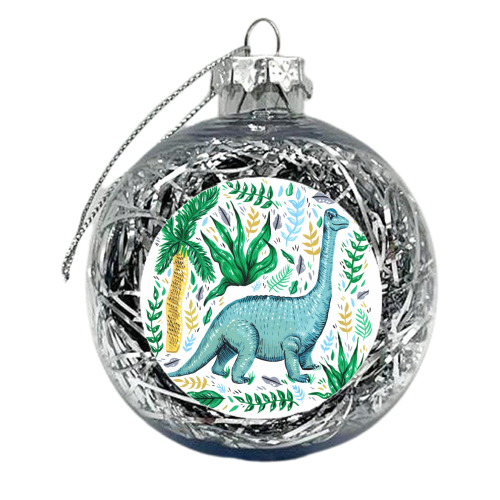 Diplodocus - xmas bauble by Amy Harwood