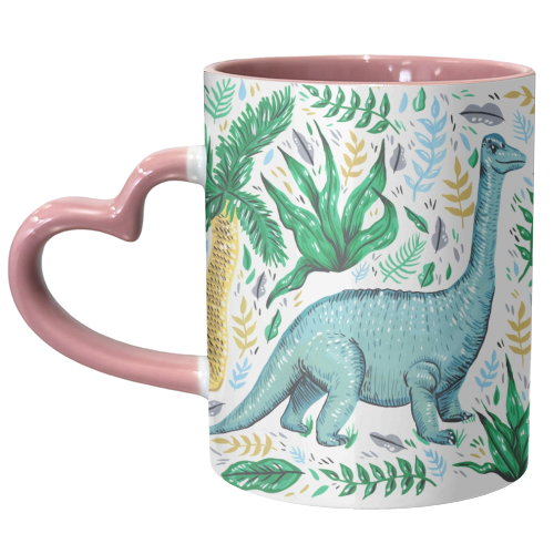 Diplodocus - unique mug by Amy Harwood