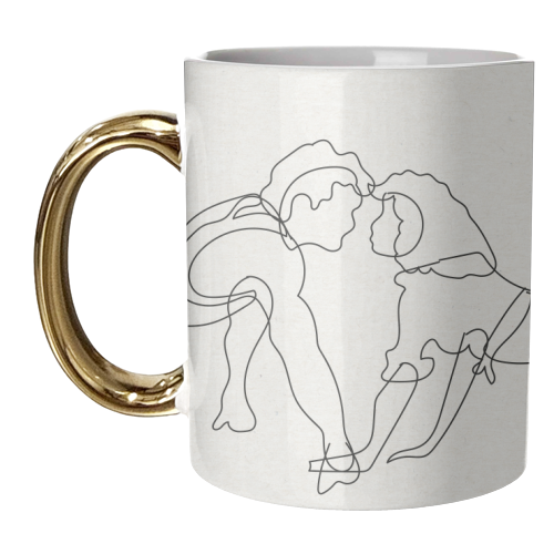 Dirty Dancing Line Art Landscape - unique mug by Move Studio