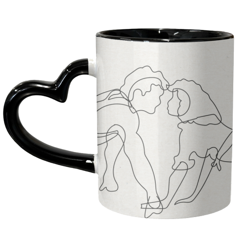 Dirty Dancing Line Art Landscape - unique mug by Move Studio