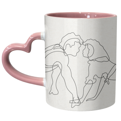 Dirty Dancing Line Art Landscape - unique mug by Move Studio