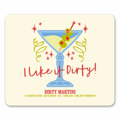 Dirty Martini - mouse mat by Claire Atwood