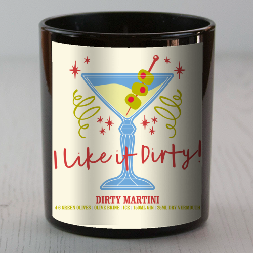 Dirty Martini - scented candle by Claire Atwood