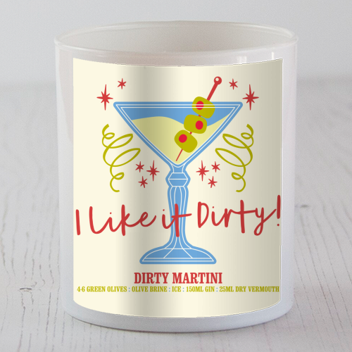 Dirty Martini - scented candle by Claire Atwood
