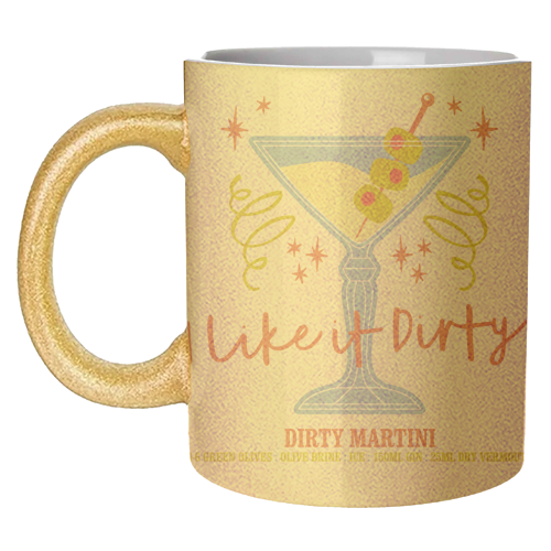 Dirty Martini - unique mug by Claire Atwood