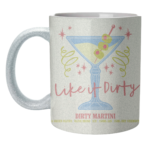 Dirty Martini - unique mug by Claire Atwood
