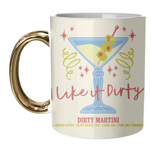 Dirty Martini - unique mug by Claire Atwood