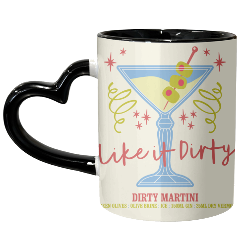 Dirty Martini - unique mug by Claire Atwood