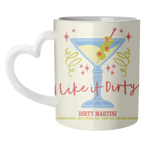 Dirty Martini - unique mug by Claire Atwood