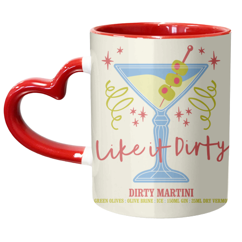 Dirty Martini - unique mug by Claire Atwood