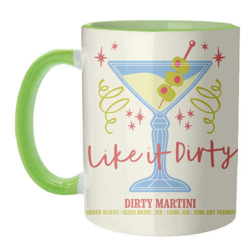 Dirty Martini - unique mug by Claire Atwood