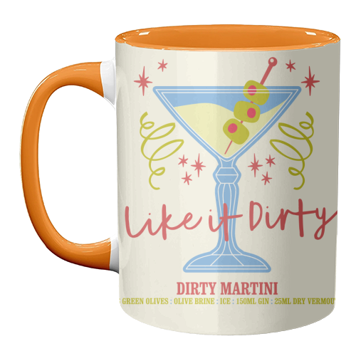 Dirty Martini - unique mug by Claire Atwood