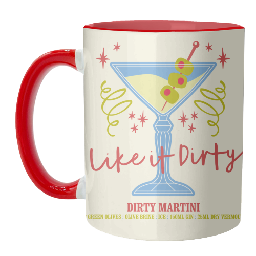 Dirty Martini - unique mug by Claire Atwood