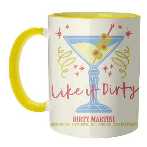 Dirty Martini - unique mug by Claire Atwood