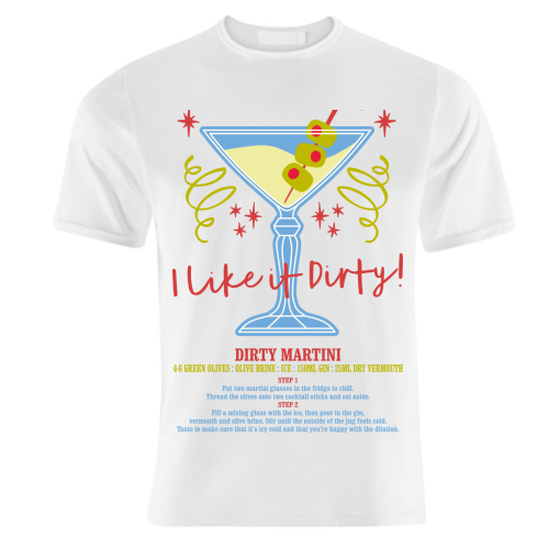 Dirty Martini - unique t shirt by Claire Atwood